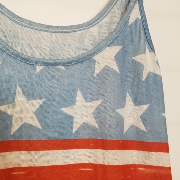 Stars & stripes women's tank top Size L - Picture 4 of 4
